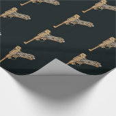 Ingegraveerde Antiek Pistool Collector Cadeaupapier (Hoek)