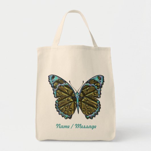 Ingegraveerde Butterfly 3 Bag Tote Bag (Voorkant)