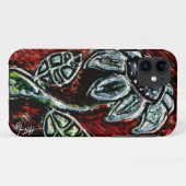 Ingegraveerde en gekleurde metaalventilator Case-Mate iPhone case (Achterkant (horizontaal))