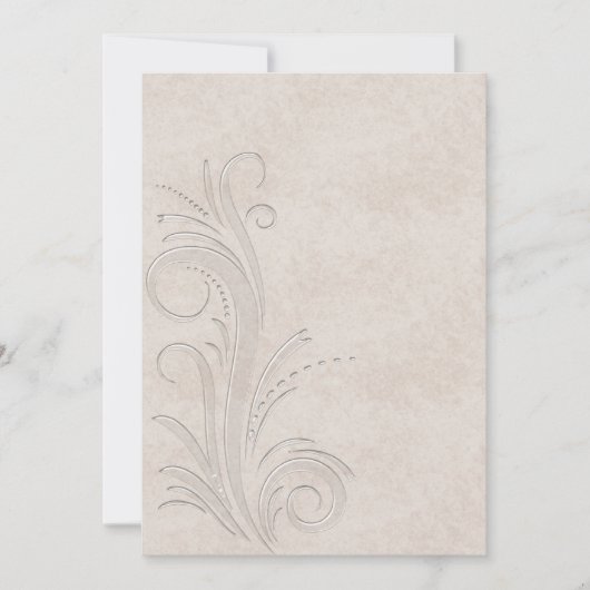 Ingegraveerde illusie Debutante-uitnodiging Kaart (Voorkant)