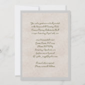 Ingegraveerde illusie Debutante-uitnodiging Kaart (Achterkant)