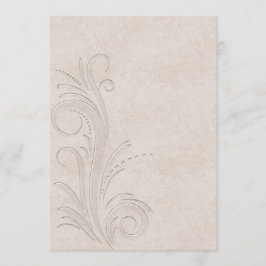 Ingegraveerde illusie Debutante-uitnodiging Kaart