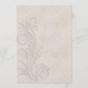 Ingegraveerde illusie Debutante-uitnodiging Kaart