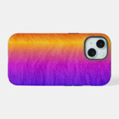 Ingegraveerde regenboog iPhone 15 case (Achterkant horizontaal)
