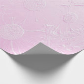 Ingegraveerde roze florale suspensie cadeaupapier (Hoek)