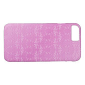 Ingegraveerde roze legantie Case-Mate iPhone case (Achterkant (Horizontaal))
