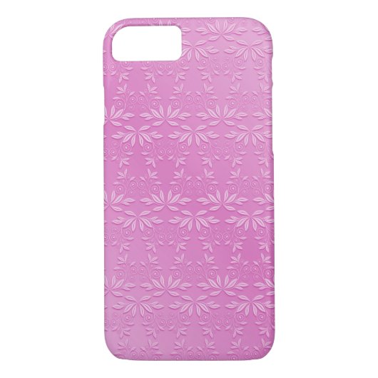 Ingegraveerde roze legantie Case-Mate iPhone case (Achterkant)