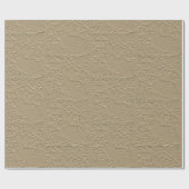 Ingegraven konijnenbruin vogelmeel cadeaupapier (Vlak)