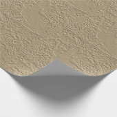 Ingegraven konijnenbruin vogelmeel cadeaupapier (Hoek)