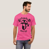 Ingegraven (zwart) t-shirt (Voorkant volledig)