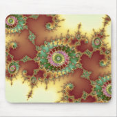 Ingegrepen fractal Mousepad Muismat (Voorkant)