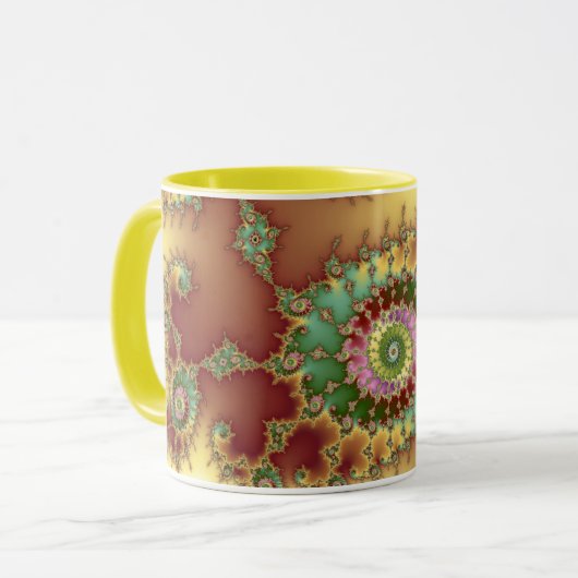 Ingegrepen fractale Mok (Voorkant links)