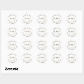 Ingegrepen Gold Driving Honey Dark Gold Script Ronde Sticker (Vel)