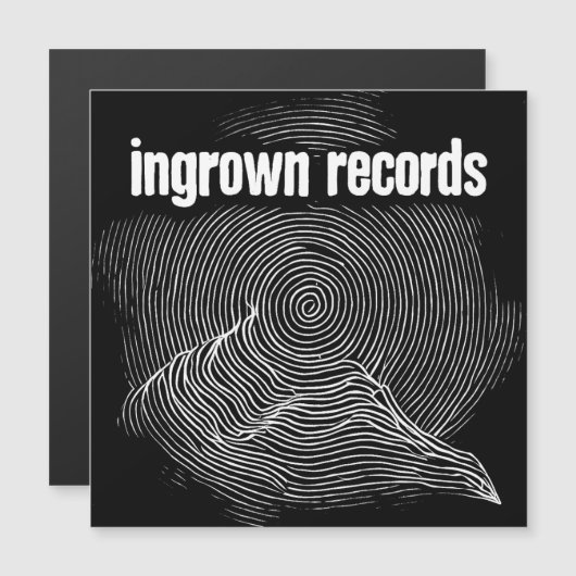 ingegroeide houtsnede magneet magnetische uitnodiging (Voorkant / Achterkant)