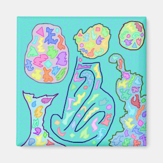 Ingegroeide Snoep Art Magneet