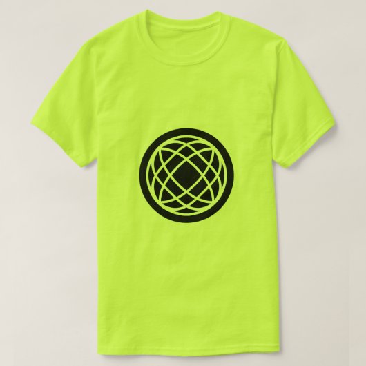 Ingegroeide zone Logo groen of wit T-shirt (Design voorkant)