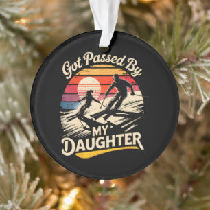 Ingehaald Door Mijn Dochter Grappig Skien Ski Lief Ornament