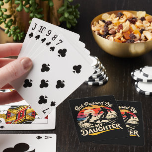 Ingehaald Door Mijn Dochter Grappig Skien Ski Lief Pokerkaarten
