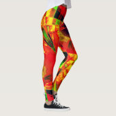 Ingehelderde of uitgeruste rechthoeken ...rode gee leggings (Rechts)