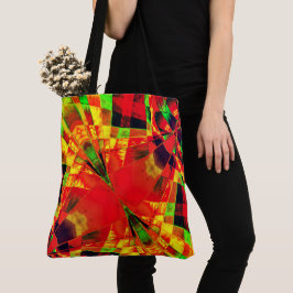 Ingehelderde of uitgeruste rechthoeken ...rode gee tote bag