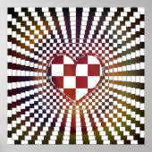 ingeklapt hart poster (Voorkant)