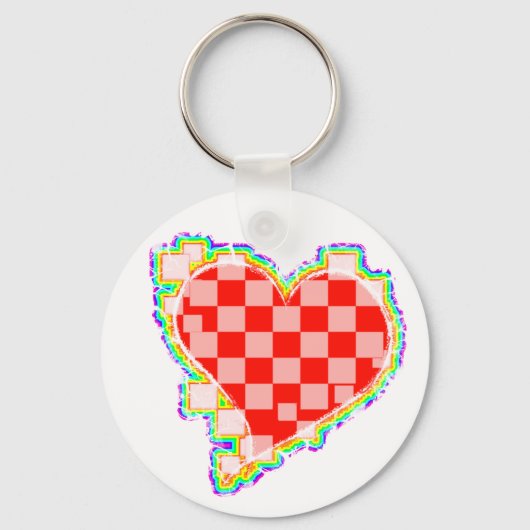 ingeklapt hart. sleutelhanger (Voorkant)