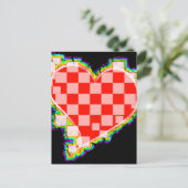 ingeklapt hart. v2. briefkaart (Staand voorkant)