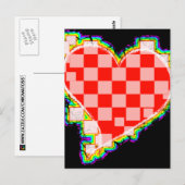 ingeklapt hart. v2. briefkaart (Voorkant / Achterkant)