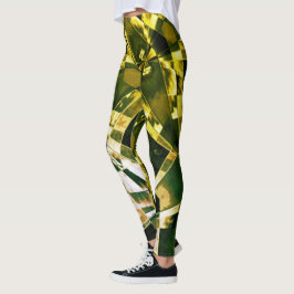 Ingeklonken of strekte rechthoeken, greenleaf-effe leggings