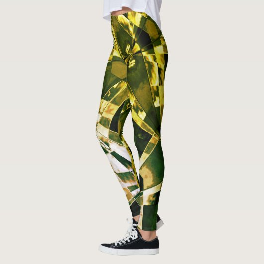 Ingeklonken of strekte rechthoeken, greenleaf-effe leggings (Links)