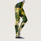 Ingeklonken of strekte rechthoeken, greenleaf-effe leggings (Rechts)