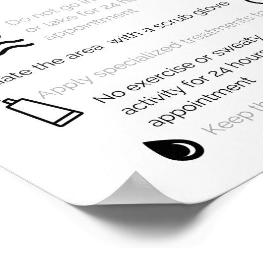 Ingekweekte haaruiteinden en preventie poster (Hoek)