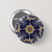 Ingelijst - Fractal Ronde Button 5,7 Cm (Voorkant /achterkant)
