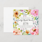 Ingelijst in Bloemen Kaart (Voorkant / Achterkant)