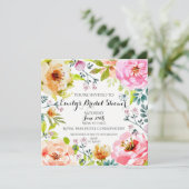 Ingelijst in Bloemen Kaart (Staand voorkant)