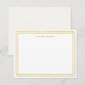 Ingelijst in goud notitiekaartje (Voorkant / Achterkant)