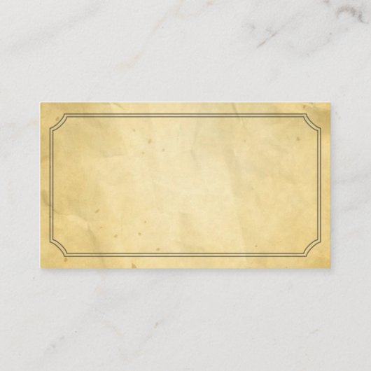  ingelijst oud papier metselwerk visitekaartje (Achterkant)