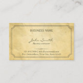  ingelijst oud papier metselwerk visitekaartje (Voorkant)