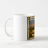 Ingelijst Paris by Night in rustieke Lijst Mok (Links)