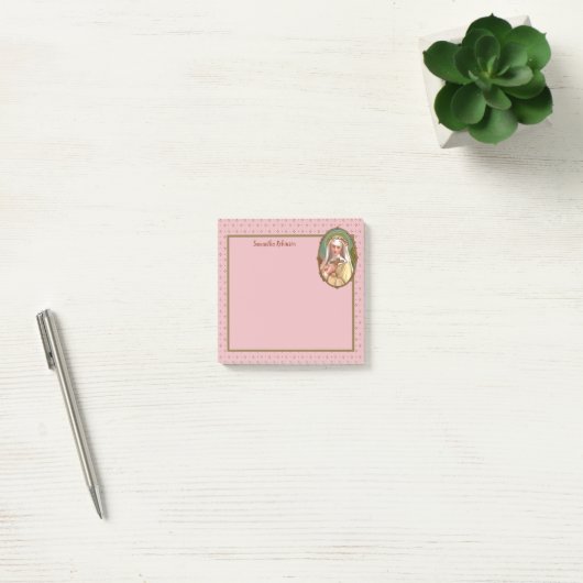 Ingelijst portret van St. Rosa van Lima (M 024b) Post-it® Notes (Kantoor)