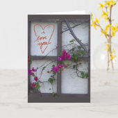 ingelijst Wenskaart Kaart (Gele Bloem)