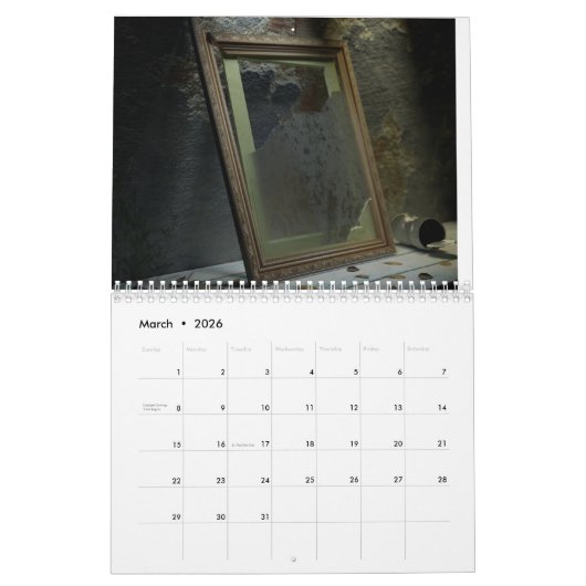 INGELIJSTE 12-maands kalender (Mar 2026)