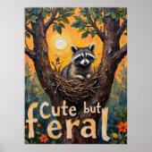Ingelijste aanbieding: Raccoon's Cosy Spot Poster (Voorkant)