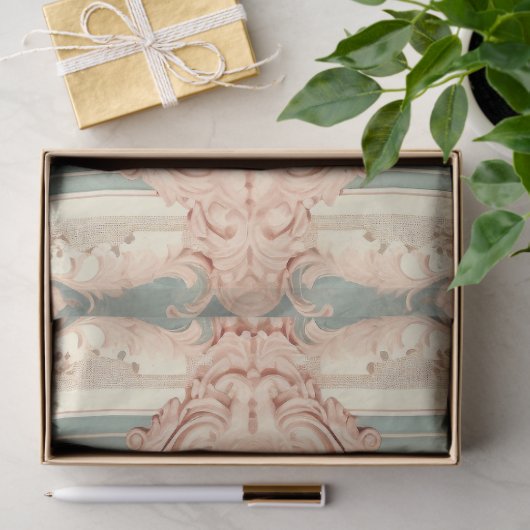 Ingelijste bloemen 002 tissuepapier (Geschenk)