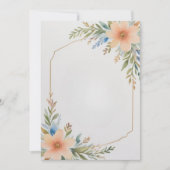 Ingelijste bloemen blanco kaart (Voorkant)