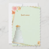 ingelijste bruiloft uitnodiging (Achterkant)