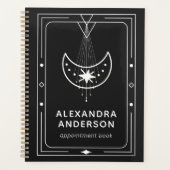 Ingelijste Celestial Starry Crescent Moon Afspraak Planner (Voorkant)
