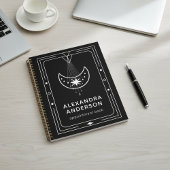 Ingelijste Celestial Starry Crescent Moon Afspraak Planner