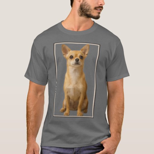 Ingelijste Chihuahua grappig T-shirt (Voorkant)