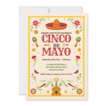 Ingelijste Cinco de Mayo Mexicaanse verjaardagsfee